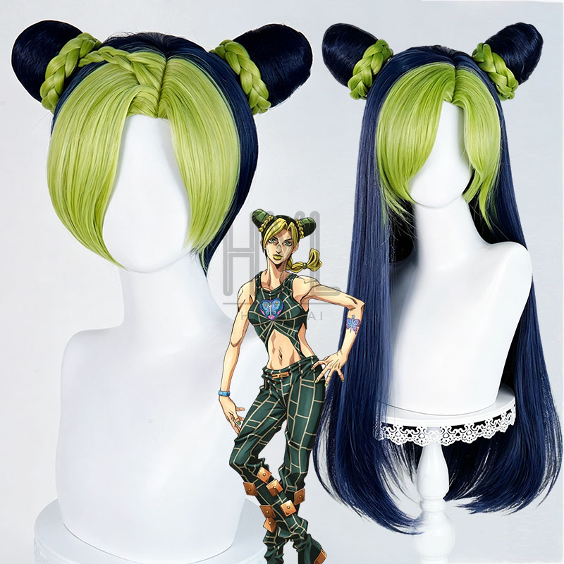 Women'S Yellow Accessories - Peluca de Anime JOJO Jolyne Cujoh