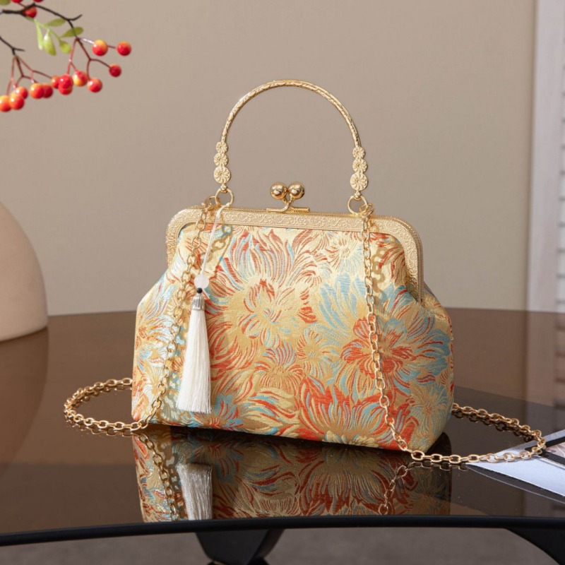 Wallet Chain Bag - Bolso de mano vintage con diseño