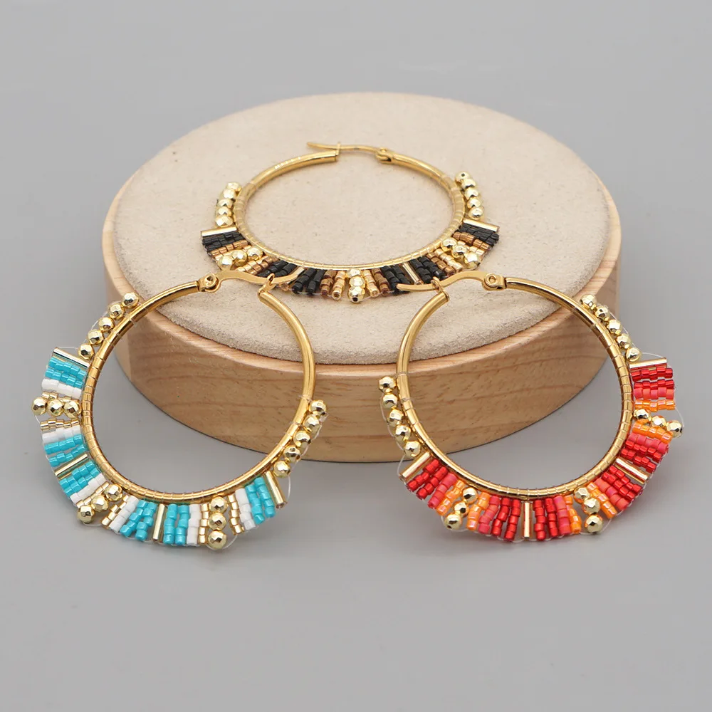 Pendientes de círculo grande p - Tassel Earrings Boho reseña y precio