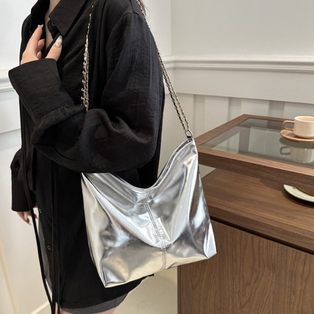 Bolso Tote Retro de Cuero PU B - Wallet Chain Bag reseña y precio