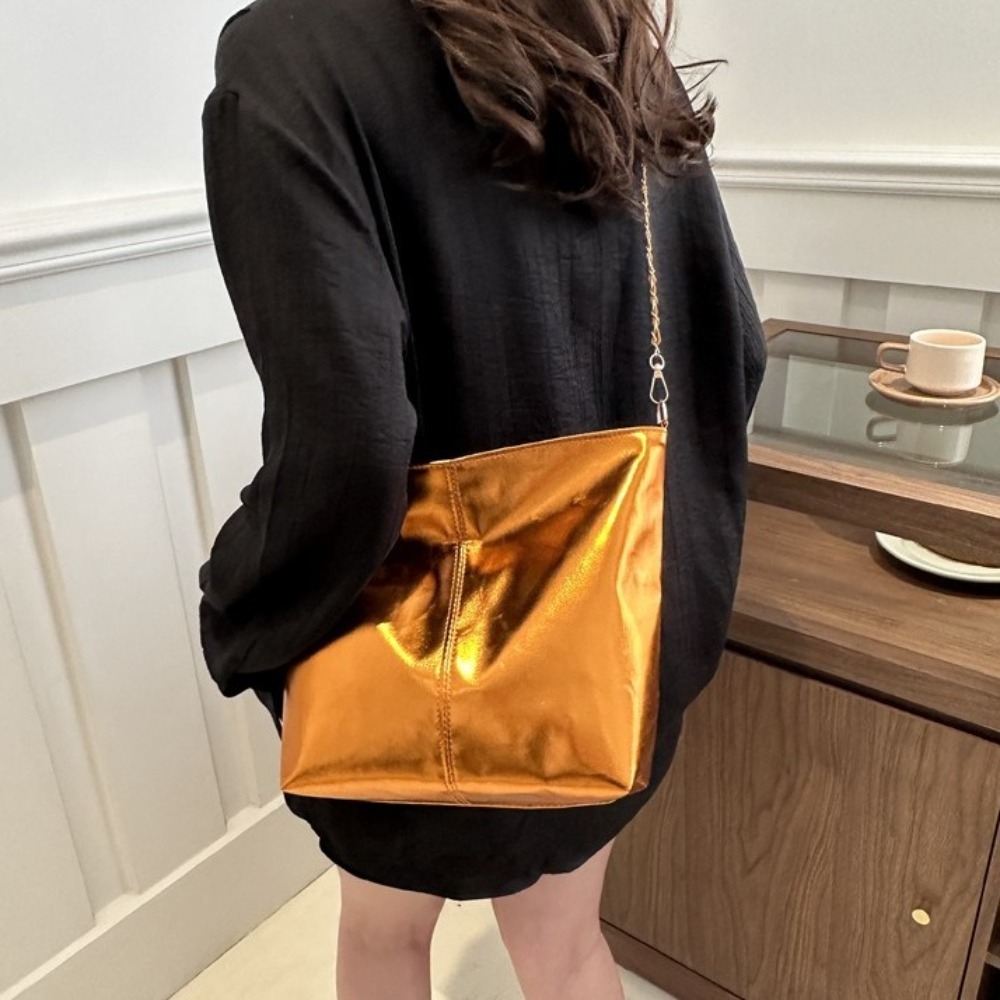 Bolso Tote Retro de Cuero PU B - Wallet Chain Bag reseña y precio