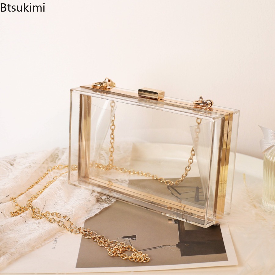 Bolsos de mano de acrílico tra - Wallet Chain Bag reseña y precio